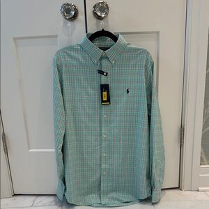 Polo by Ralph Lauren Men's Green Plaid Shirt